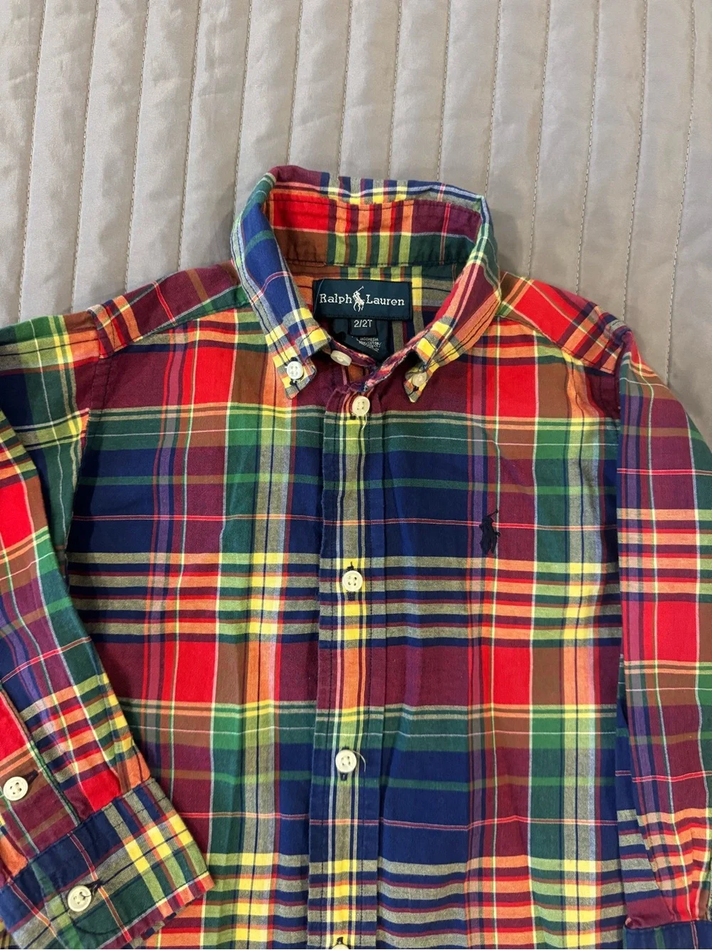 Ralph Lauren Multi-Color Plaid Button-Down Shirt
